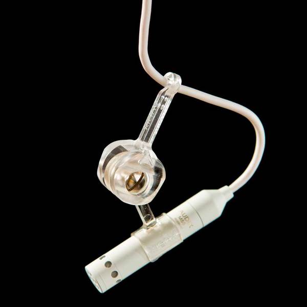 HANGING CEILING MICROPHONE, 12MM CONDENSER, OMNIDIRECTIONAL , WHITE - INCLUDES PLENUM BOX & 4' CABLE
